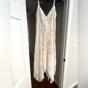 Lulu White Lace Dress Size: S